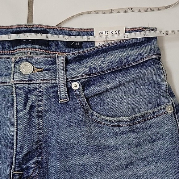 NWT Lucky Brand Women's Ava Mid Rise Super Skinny distressed jeans size 6 / 28 - Picture 7 of 9
